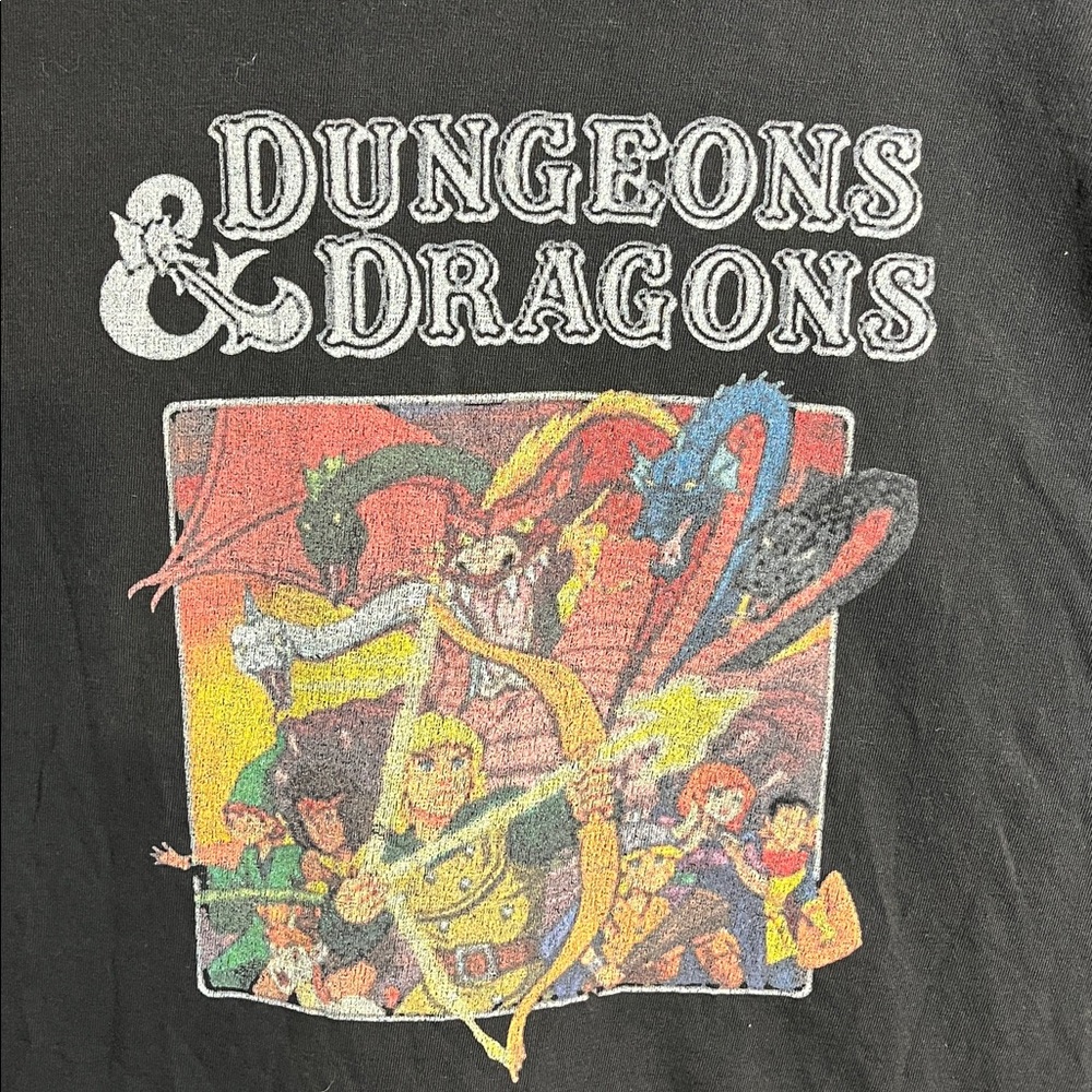 Black Dungeons & Dragons Graphic T-Shirt - Picture 2 of 5